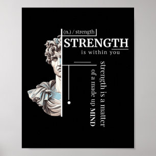 Poster Philosophie de discipline stoïque État d'esprit po