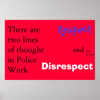 Poster philosophie de police