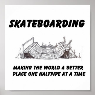 Poster philosophie du skateboard