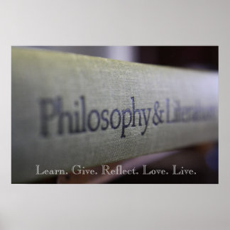 Poster Philosophie et littérature