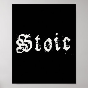 Poster Philosophie hellénistique stoïque Minimalisme Stoï
