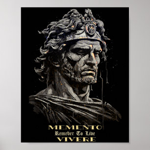 Poster Philosophie Mémoire Stoïque Se Souvenir De Vivre V