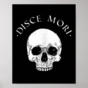 Poster Philosophie stoïque Disce Mori Citation de stoïcis