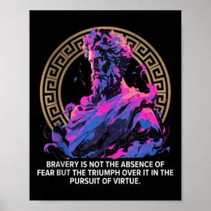 Poster Philosophie stoïque Épopée Ancien Inspiration grec