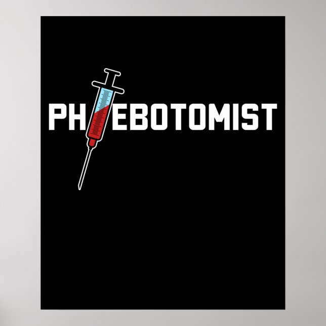 Poster Phlebotomie phlébotomiste (Devant)