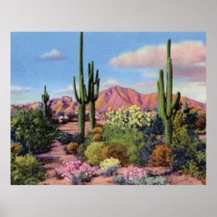 Poster Phoenix Arizona Camelback Mountain