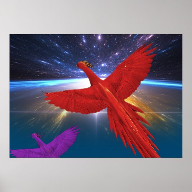 Poster Phoenix dans l'espace (Devant)