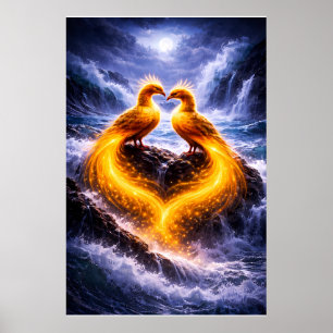 Poster Phoenix jumeaux de lumière éternelle