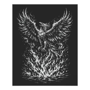 Poster Phoenix renaissant des flammes par BurnsInHell