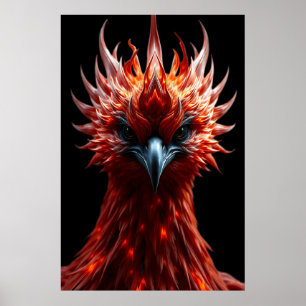 Poster 🔥 Phoenix Rising - Oiseau de Feu Fantastique Maje
