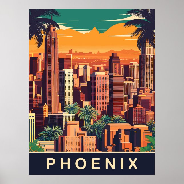 Poster Phoenix Skyline, Voyage (Devant)