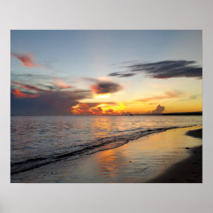 Poster photo 109 Coucher de soleil sur la plage