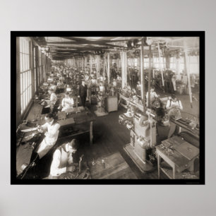 Poster Photo 1904 de compagnie de caisse enregistreuse