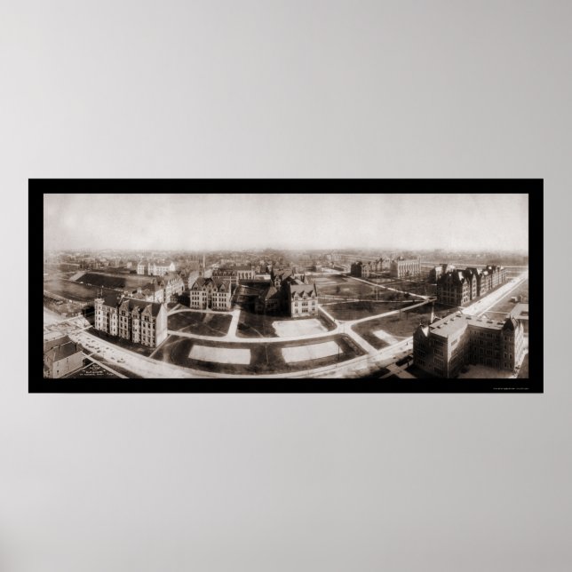 Poster Photo 1904 de l'Université de Chicago (Devant)