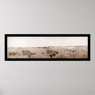 Poster Photo 1908 de garde nationale de l'Iowa