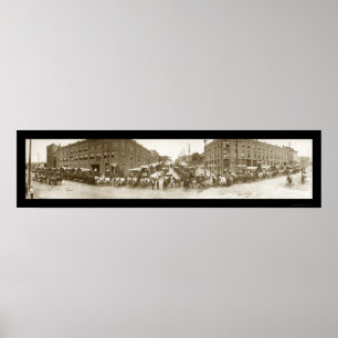 Poster Photo 1908 des négociants d'Omaha