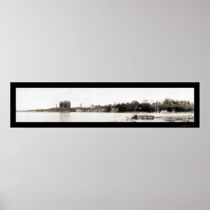Poster Photo 1909 de Waterville Maine