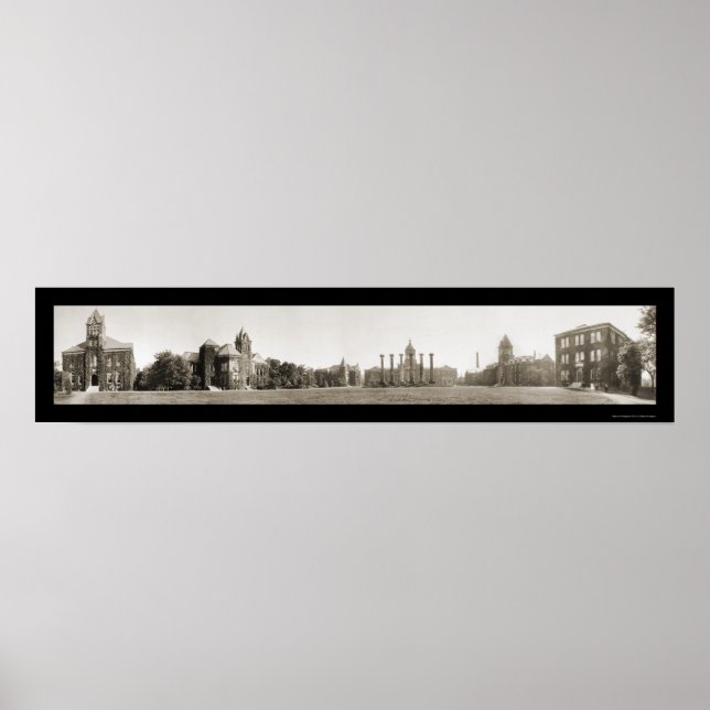 Poster Photo 1910 de l'Université du Missouri (Devant)