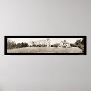 Poster Photo 1910 d'université d'Asheville