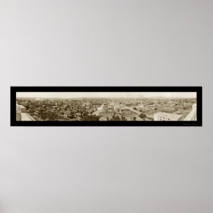 Poster Photo 1911 de Spokane WA d'horizon