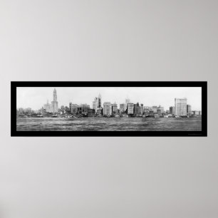 Poster Photo 1911 d'horizon de New York City