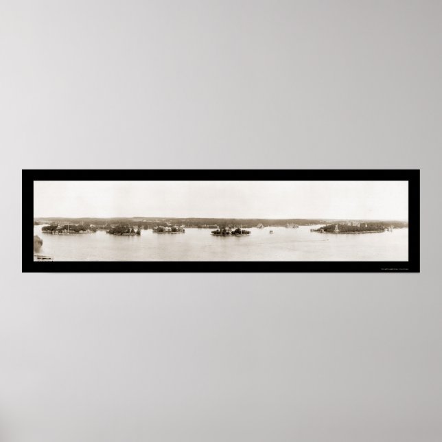 Poster Photo 1912 de Mille Îles NY (Devant)