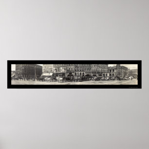 Poster Photo 1913 de département du feu de l'OH de canton