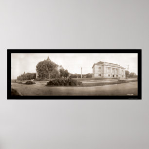 Poster Photo 1914 d'atterrisseur d'université d'Augustana