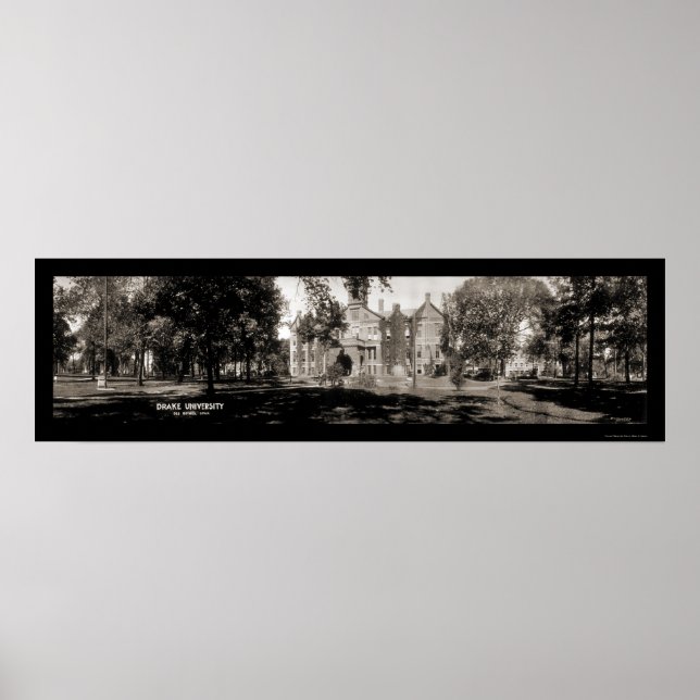 Poster Photo 1914 de l'université Drake (Devant)
