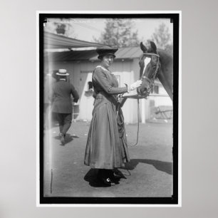 Poster Photo 1916 de concours hippique de cru