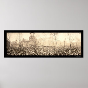 Poster Photo 1917 de Philadelphie WWI de rassemblement