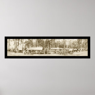 Poster Photo 1918 des 45e officiers d'infanterie