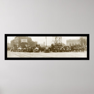Poster Photo 1921 de département Niagara du feu
