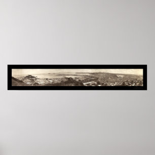 Poster Photo 1930 d'Amador Panama d'Ancon
