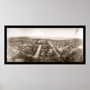 Poster Photo aérienne 1908 de WI de Madison