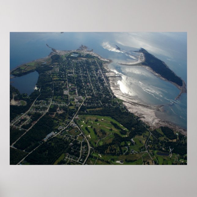 Poster Photo aérienne de St. Andrews, Nouveau-Brunswick (Devant)