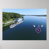 Photo aérienne du club nautique de Narragansett
