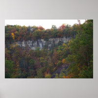 Poster photo Autumn Cliffside