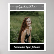 Poster photo Black Modern Block