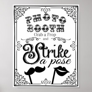 Poster PHOTO BOOTO mariage ou signature de parti