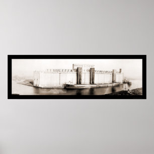 Poster Photo Buffalo de l'ascenseur à grains 1919