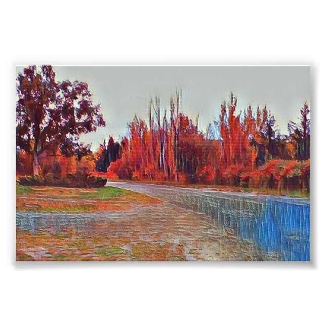 Poster photo Burleigh Falls Paint 15cm x 10cm (Devant)
