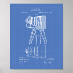 Poster Photo Camera 1885 Art Brevet - Plan directeur