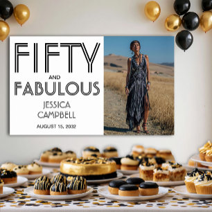 Poster Photo Cinquante ans et Fantastique Fête d'annivers