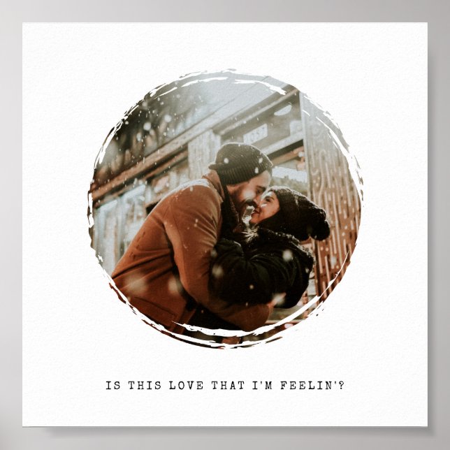 Poster Photo circulaire (Devant)