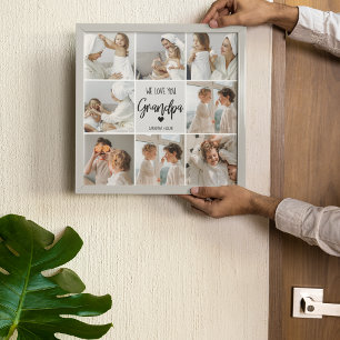 Poster Photo Collage   We Love You Grand-Père Cadeau