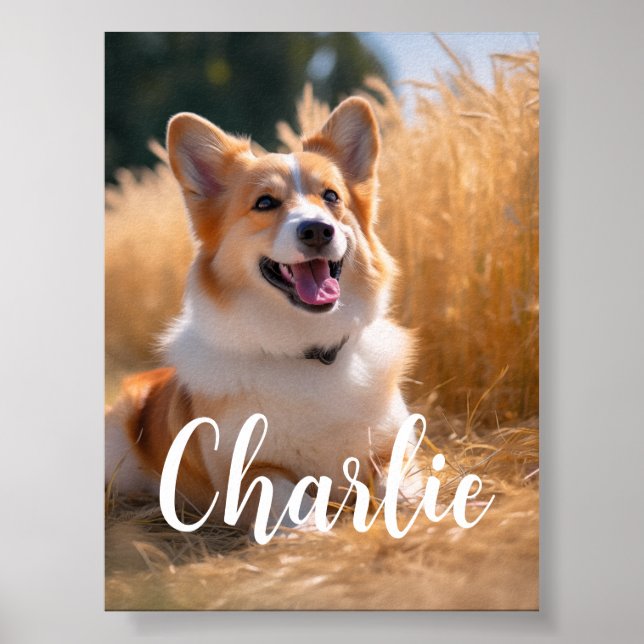 Poster Photo d'animal de compagnie personnalisée (Devant)
