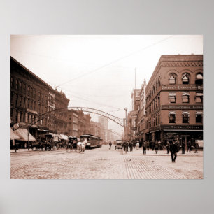 Poster Photo d'artiste antique High Street Columbus OH