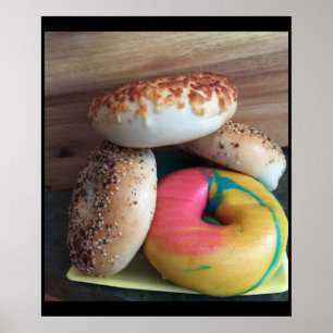 Poster Photo de bagels