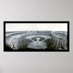 Poster Photo de baseball des Giants Cubs 1908